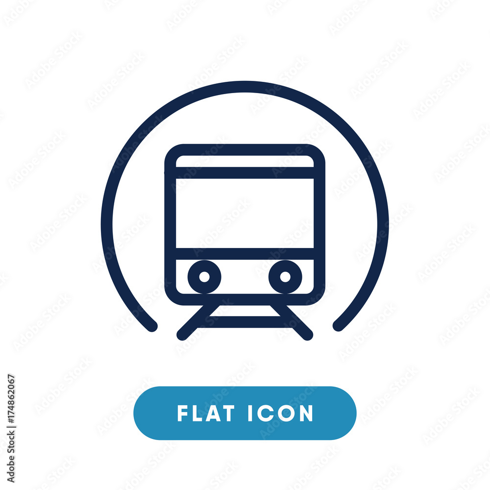 Train vector icon, rail transport symbol. Modern, simple flat vector illustration for web site or mobile app Train vector icon, rail transport symbol. Modern, simple flat vector illustration for web site or mobile app