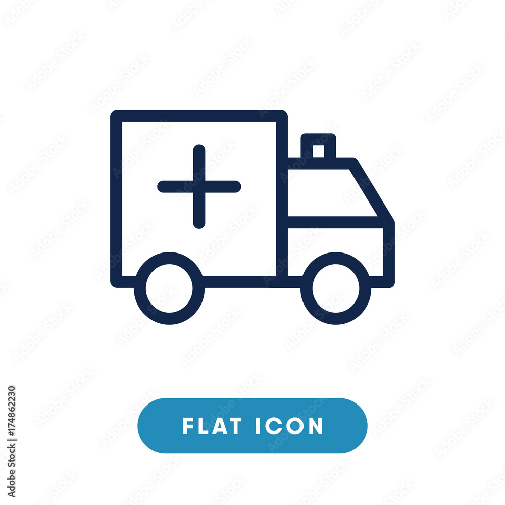Ambulance vector icon, emergency symbol. Modern, simple flat vector illustration for web site or mobile app Ambulance vector icon, emergency symbol. Modern, simple flat vector illustration for web site or mobile app