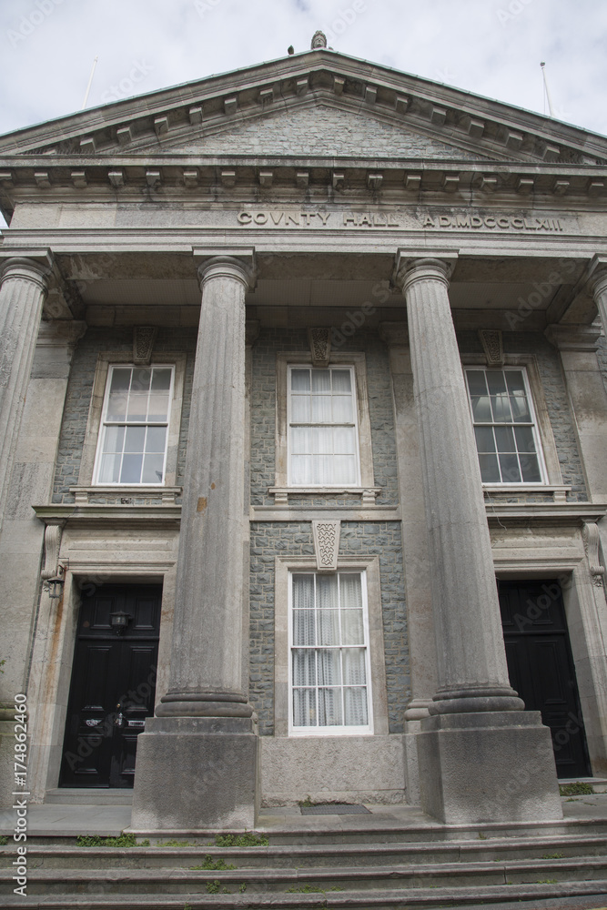 Obraz premium County Hall, Caernarfon; Wales