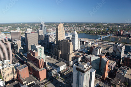 Aerial View of Cincinnati Ohio photo