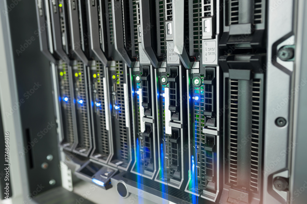 Network servers in data room Domestic Room Network servers in data room Domestic Room