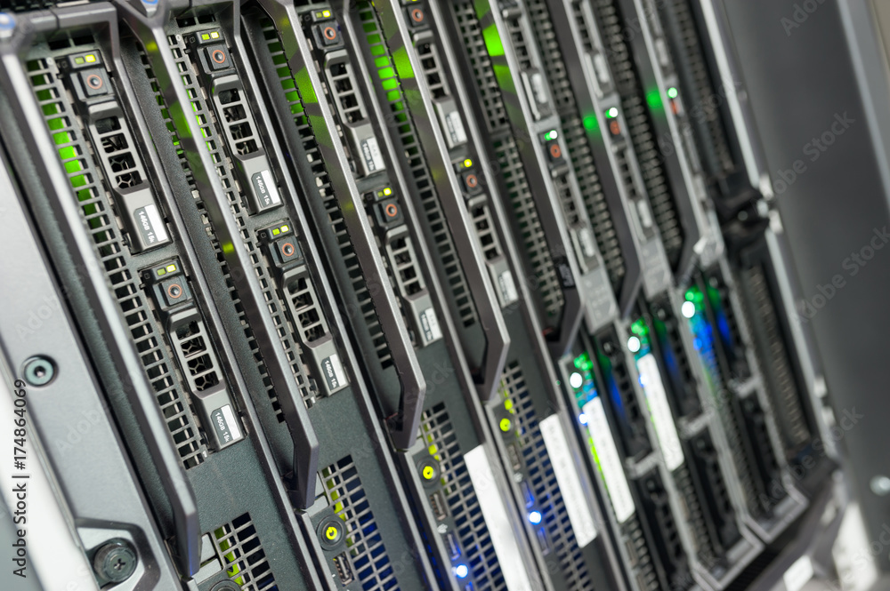 Network servers in data room Domestic Room Network servers in data room Domestic Room