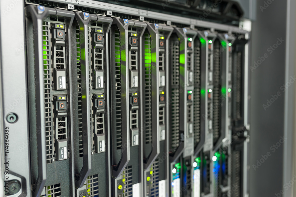 Network servers in data room Domestic Room Network servers in data room Domestic Room
