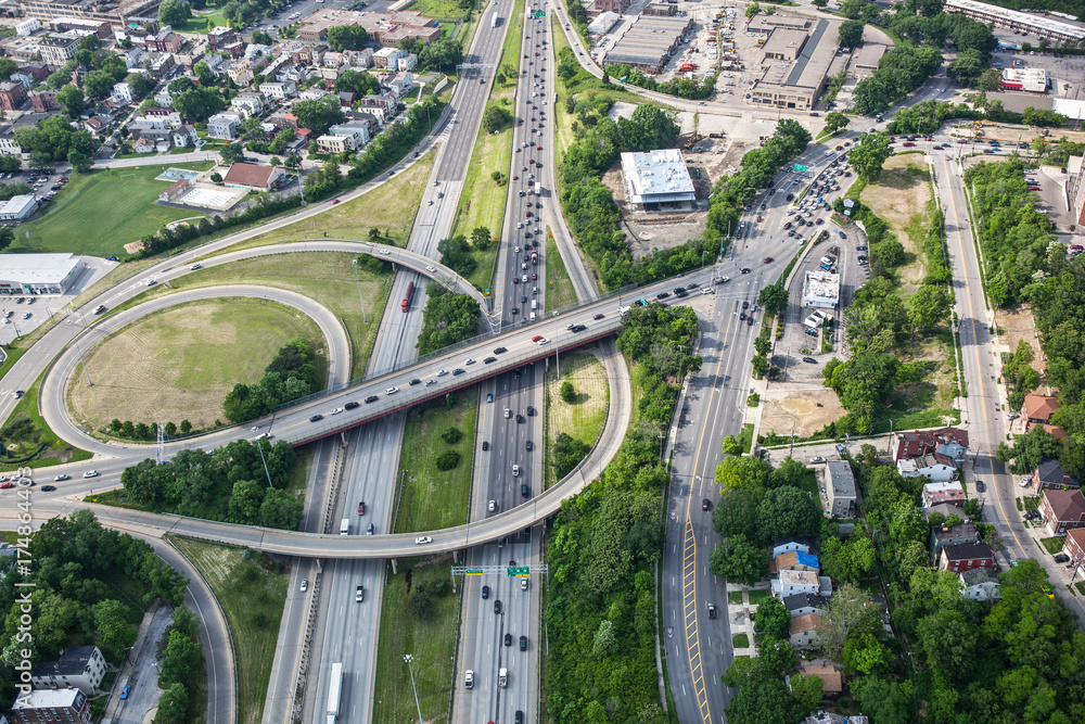 Interstate Aerial View