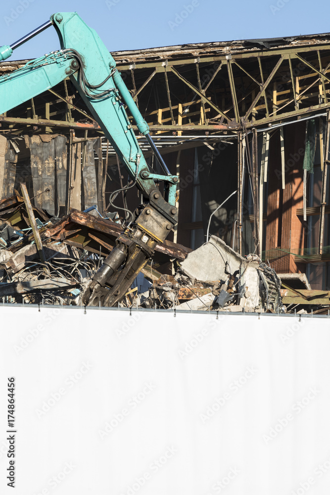 demolition of a building demolition of a building