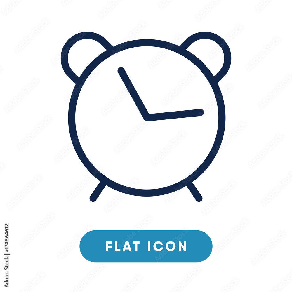 Clock vector icon, time symbol. Modern, simple flat vector illustration for web site or mobile app Clock vector icon, time symbol. Modern, simple flat vector illustration for web site or mobile app