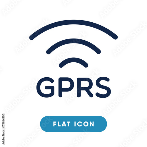 Gprs vector icon, connection symbol. Modern, simple flat vector illustration for web site or mobile app photo