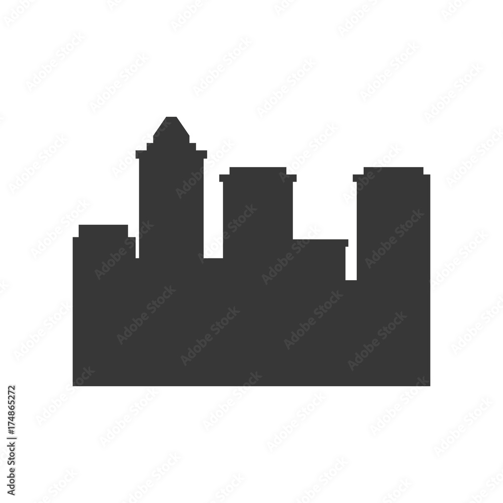 city silhouette icon