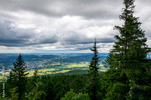 Ausblick vom Berg im Bayerischen Wald