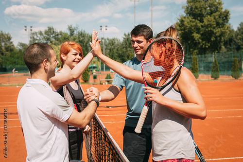 Greeting Before Tennis Match © milanmarkovic78
