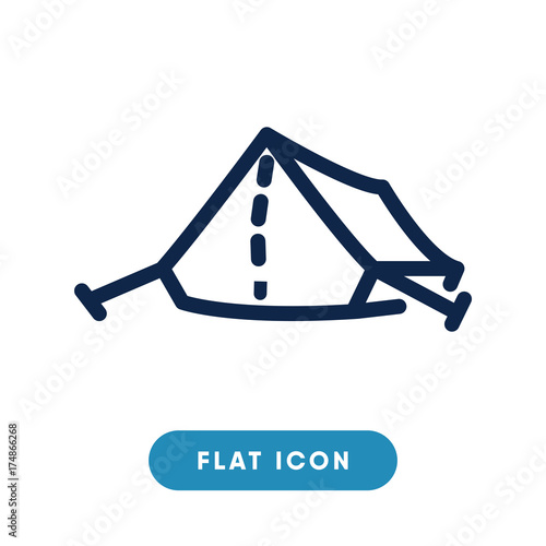 Tabernacle vector icon, camping symbol. Modern, simple flat vector illustration for web site or mobile app