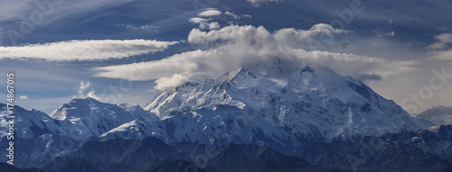 Denali (Mount McKinley) is the highest mountain peak in North America, Alaska, United States