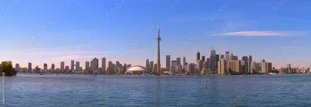 Toronto skyline, view from Toronto island