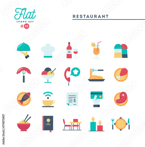 Humanitarian, peace, justice, human rights and more, flat icons set, vector illustration