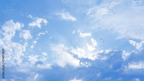 Myodesopsia (Eye Floaters) looking at the Sky