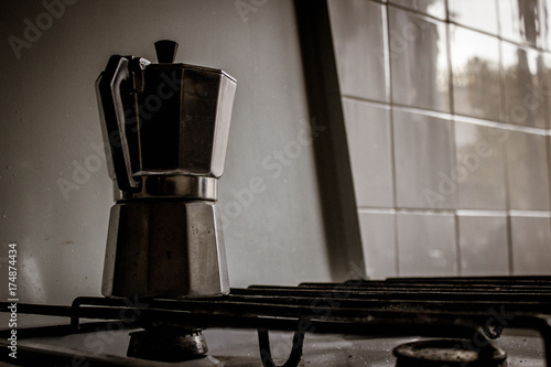 coffee machine on kitchen