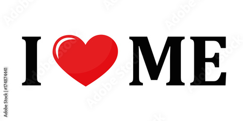 i love me rotes herz