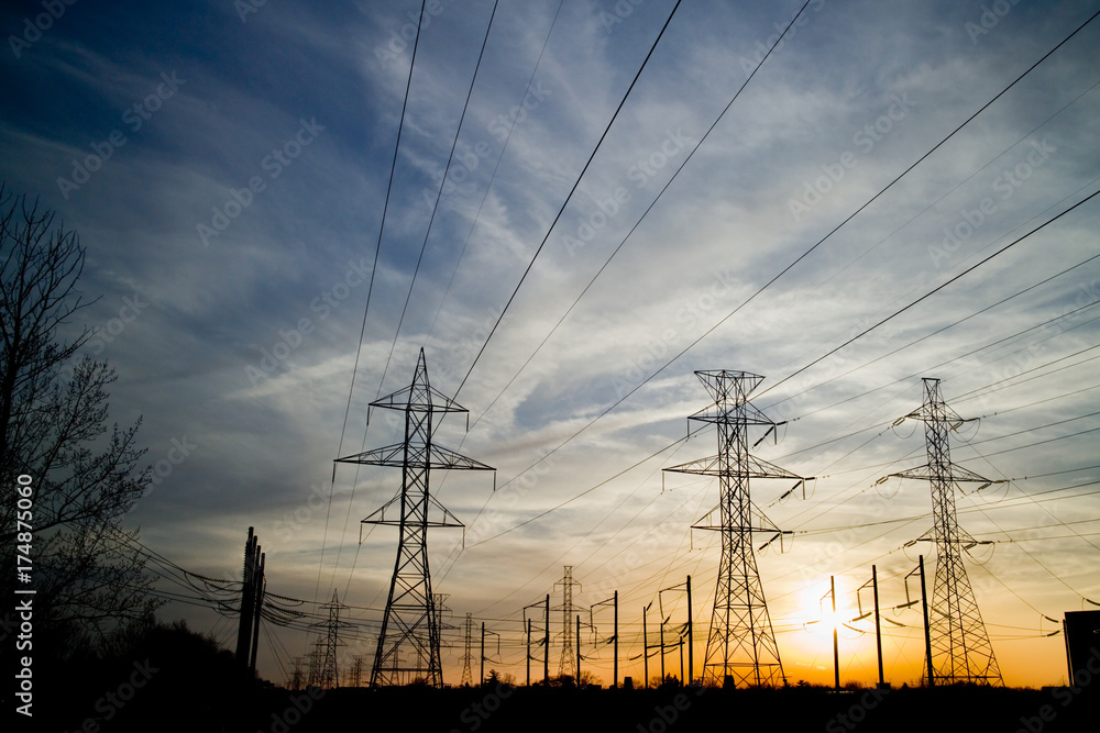 Fototapeta premium Linia napięcia