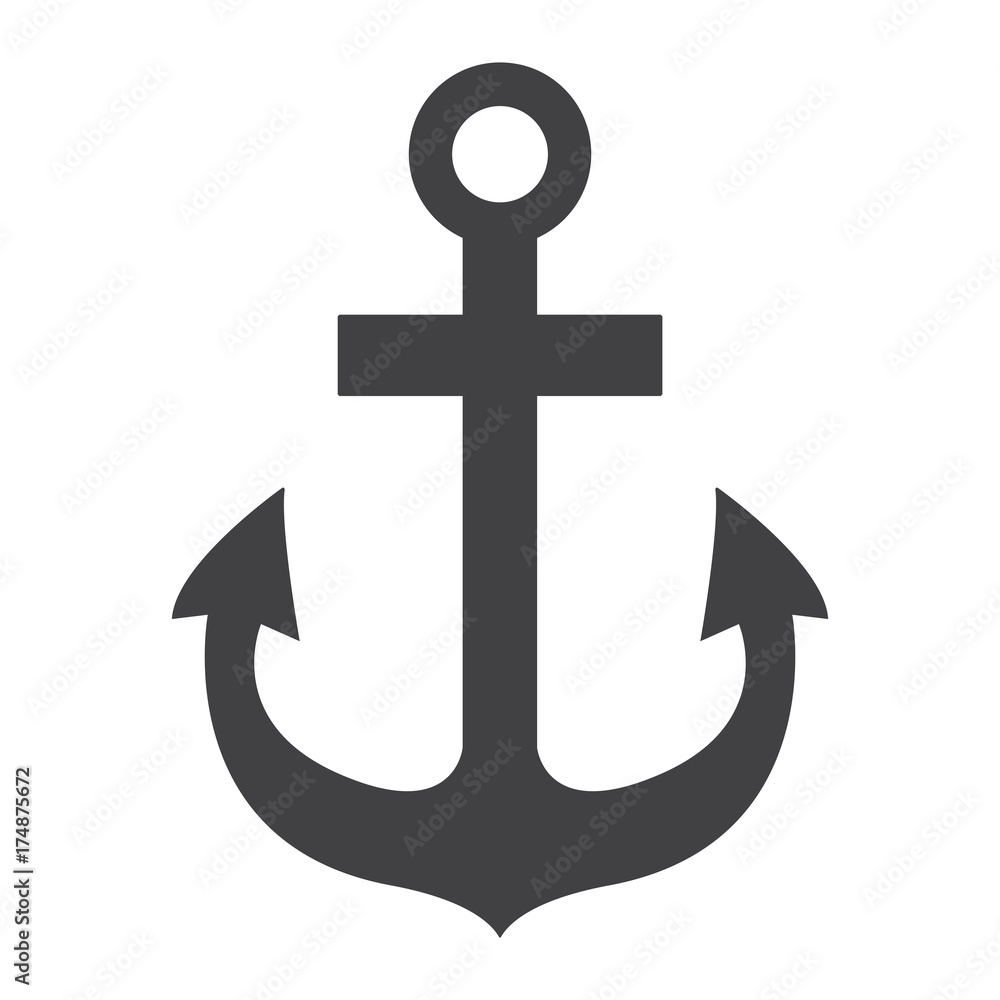Anchor glyph icon, navigation and nautical, naval sign vector graphics, a solid pattern on a white background, eps 10. Anchor glyph icon, navigation and nautical, naval sign vector graphics, a solid pattern on a white background, eps 10.