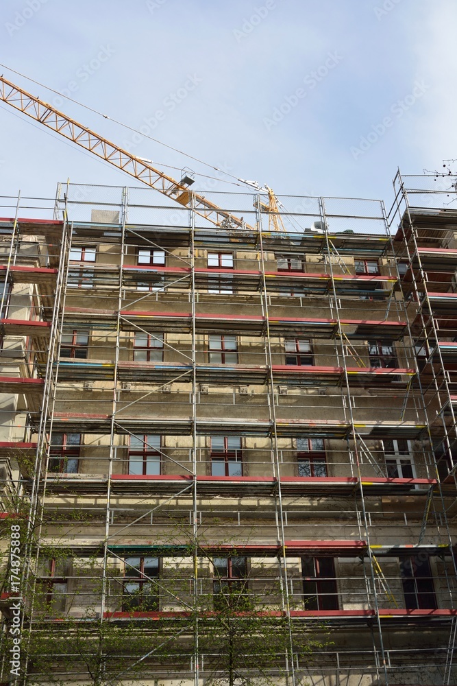 Urban Scene with Construction Site