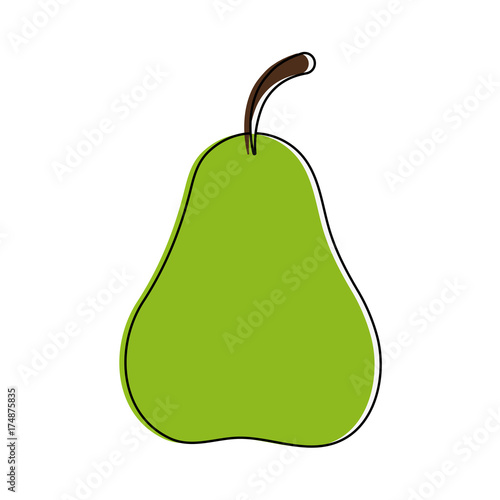 pear fruit icon image vector illustration design