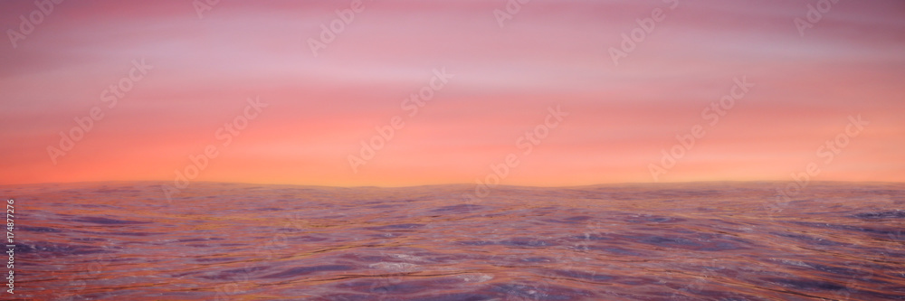 colourful ocean scene
