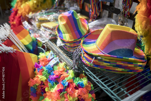 Pride LBGT festival merchandise stall