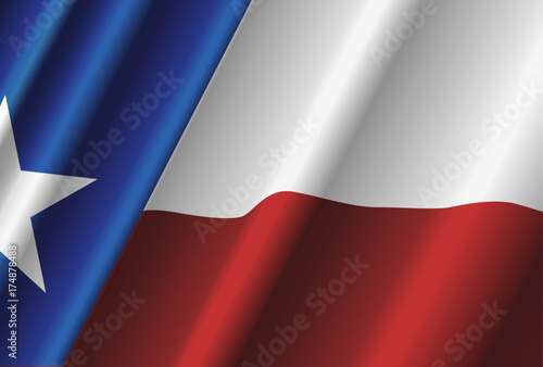 Texas waving flag