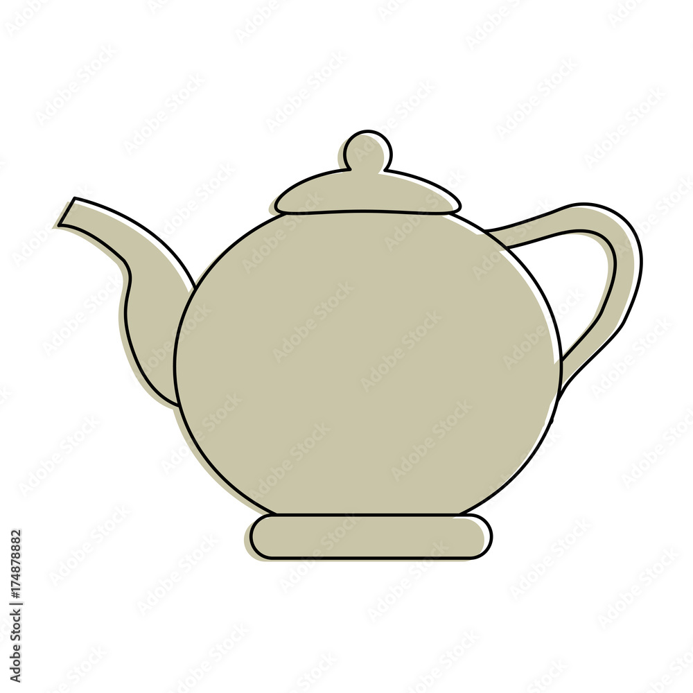 kettle tea beverage icon image vector illustration design kettle tea beverage icon image vector illustration design