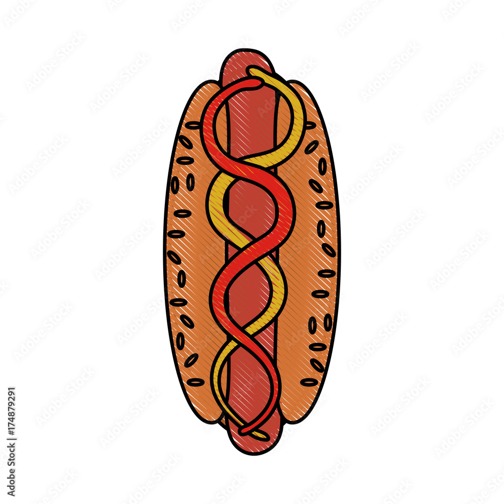 hot dog fast food icon image vector illustration design hot dog fast food icon image vector illustration design