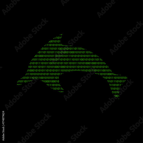 Hacker - 101011010 Icon - Delfin