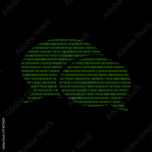 Hacker - 101011010 Icon - Sprechblase - Kommentar