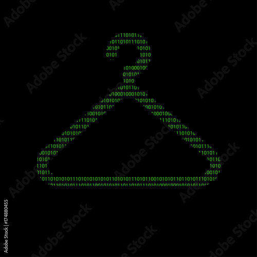 Hacker - 101011010 Icon - Kleiderbügel