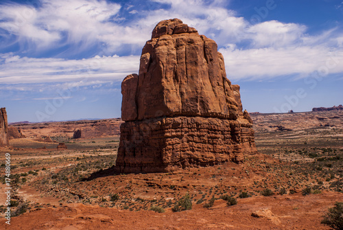 Sandstone Butte in Arches National Park