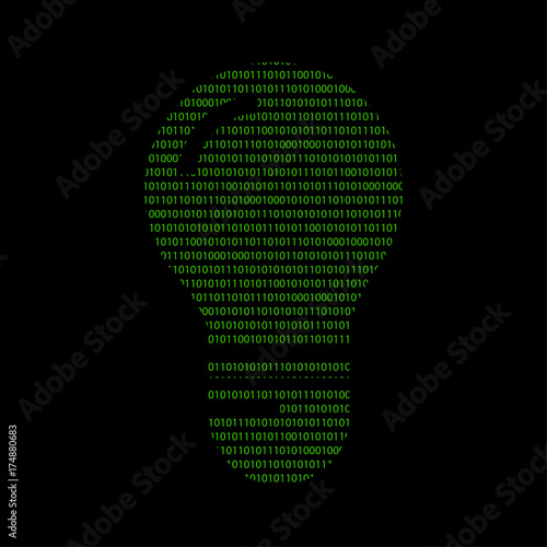 Hacker - 101011010 Icon - Glühbirne - Idee