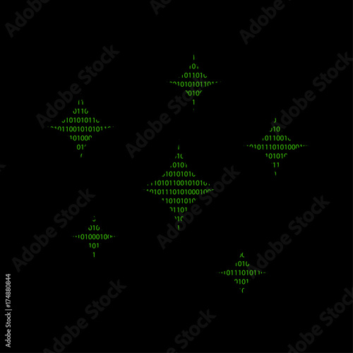 Hacker - 101011010 Icon - Glitzer