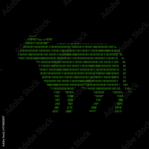 Hacker - 101011010 Icon - Rind