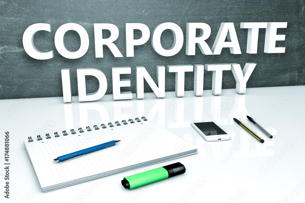 Corporate Identity text concept Corporate Identity text concept