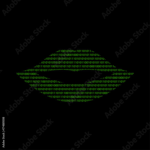Hacker - 101011010 Icon - Mund