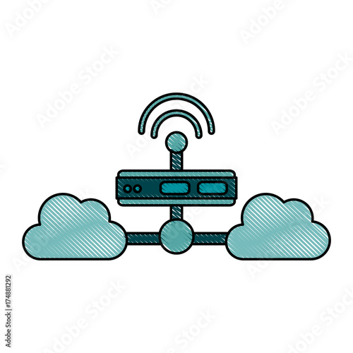 servers web hosting icon image vector illustration design