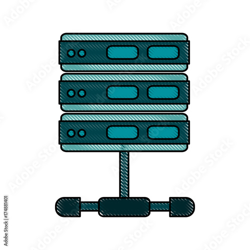 servers web hosting icon image vector illustration design