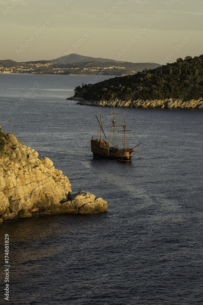 Sailing under Dubrovnik's Walls