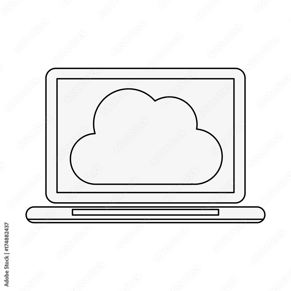laptop with blank screen icon image vector illustration design laptop with blank screen icon image vector illustration design