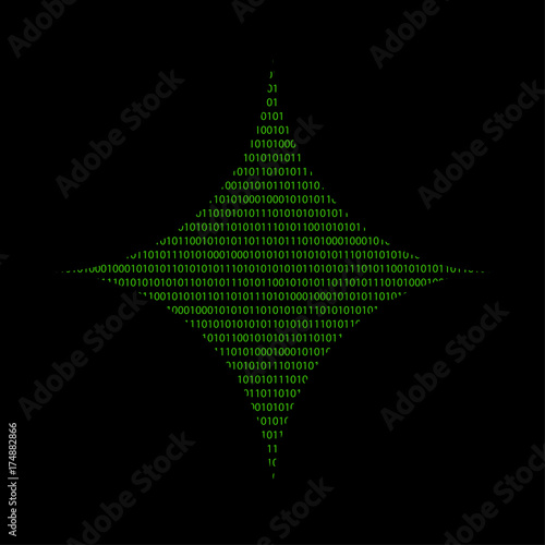 Hacker - 101011010 Icon - Stern