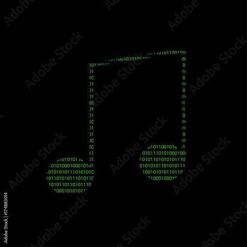 Hacker - 101011010 Icon - Achtelnoten
