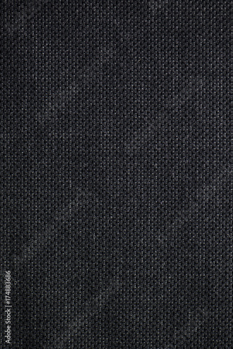 Black Woven Textile Fabric Swatch