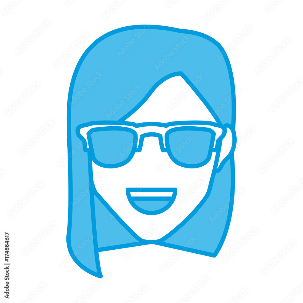 Woman with hat smiling cartoon icon vector illustration graphic design Woman with hat smiling cartoon icon vector illustration graphic design