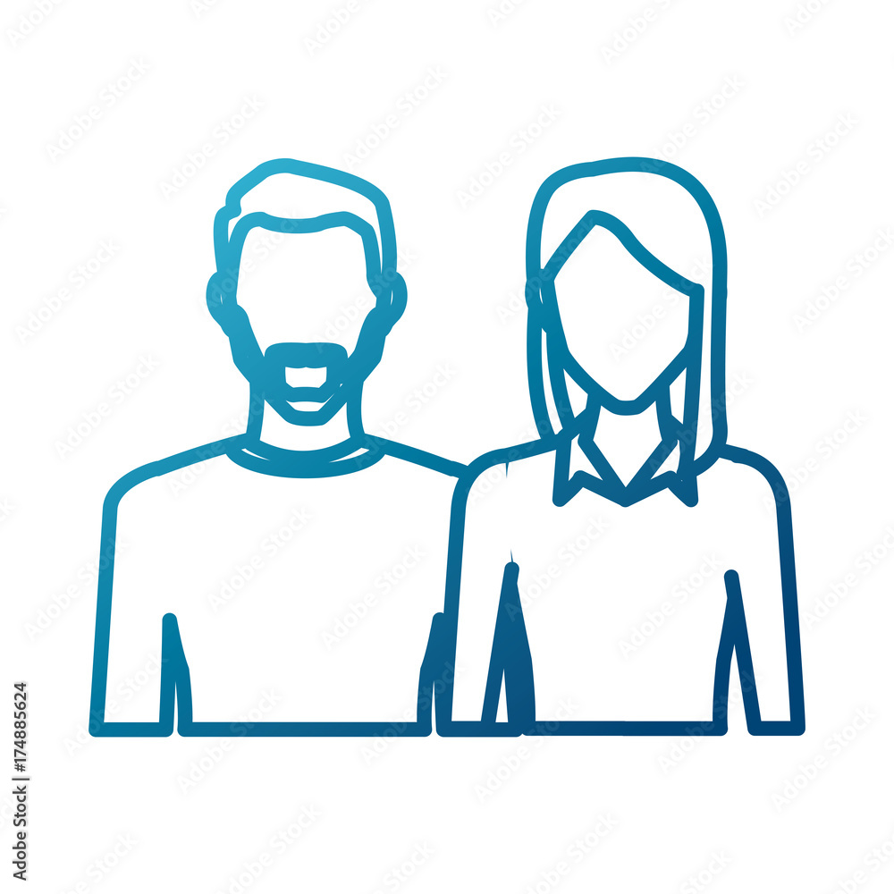 Couple of friends icon vector illustration graphic design Couple of friends icon vector illustration graphic design