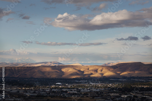 Yakima Valley in Central Washington at Dusk photo