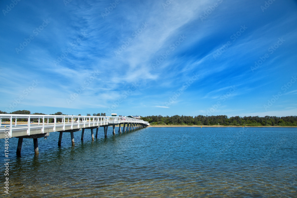 Bridge at Lake Entrance in Australia